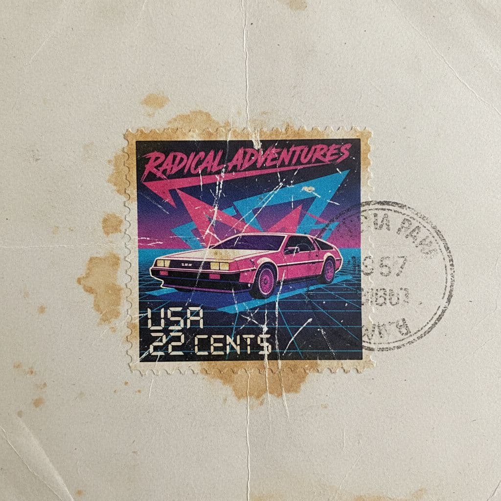 AI generated: Postage stamp
80s style
Faded and scratched