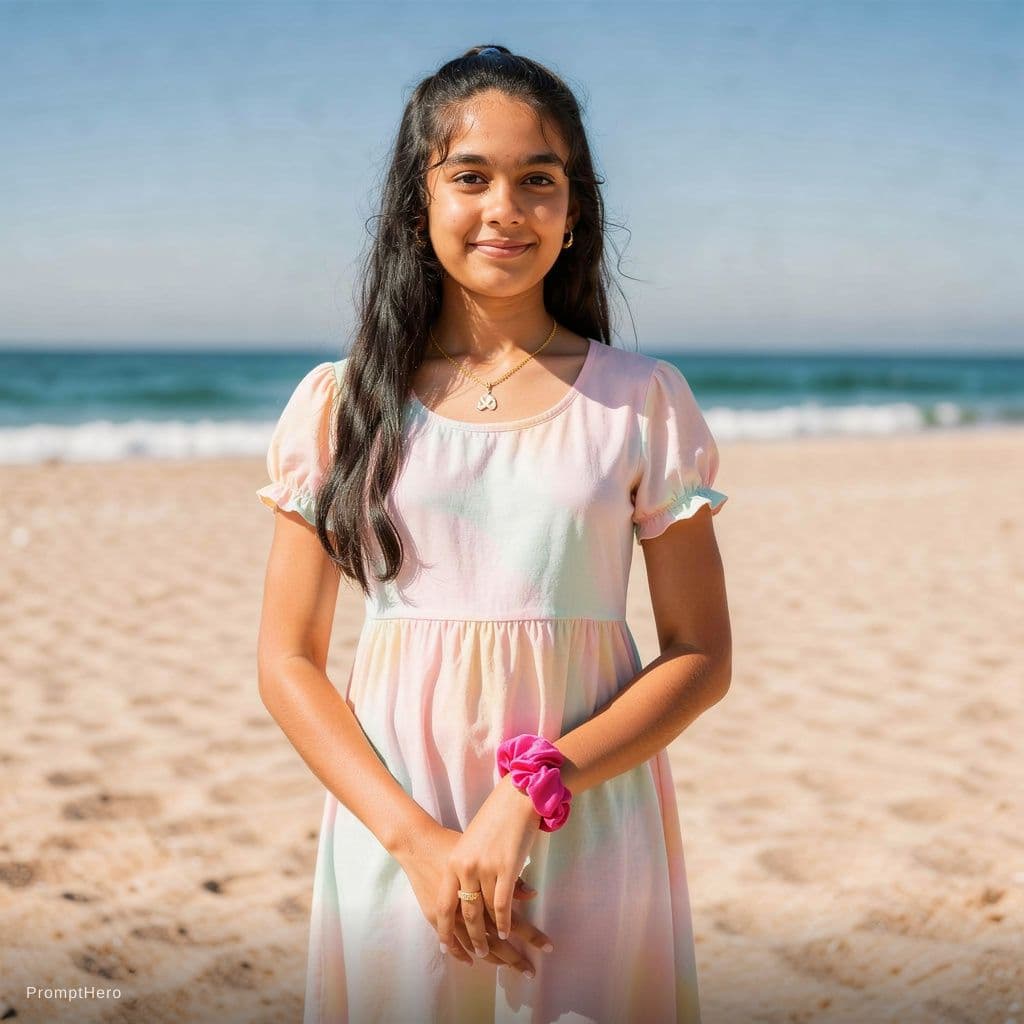 AI generated: wearing bikiny at beach