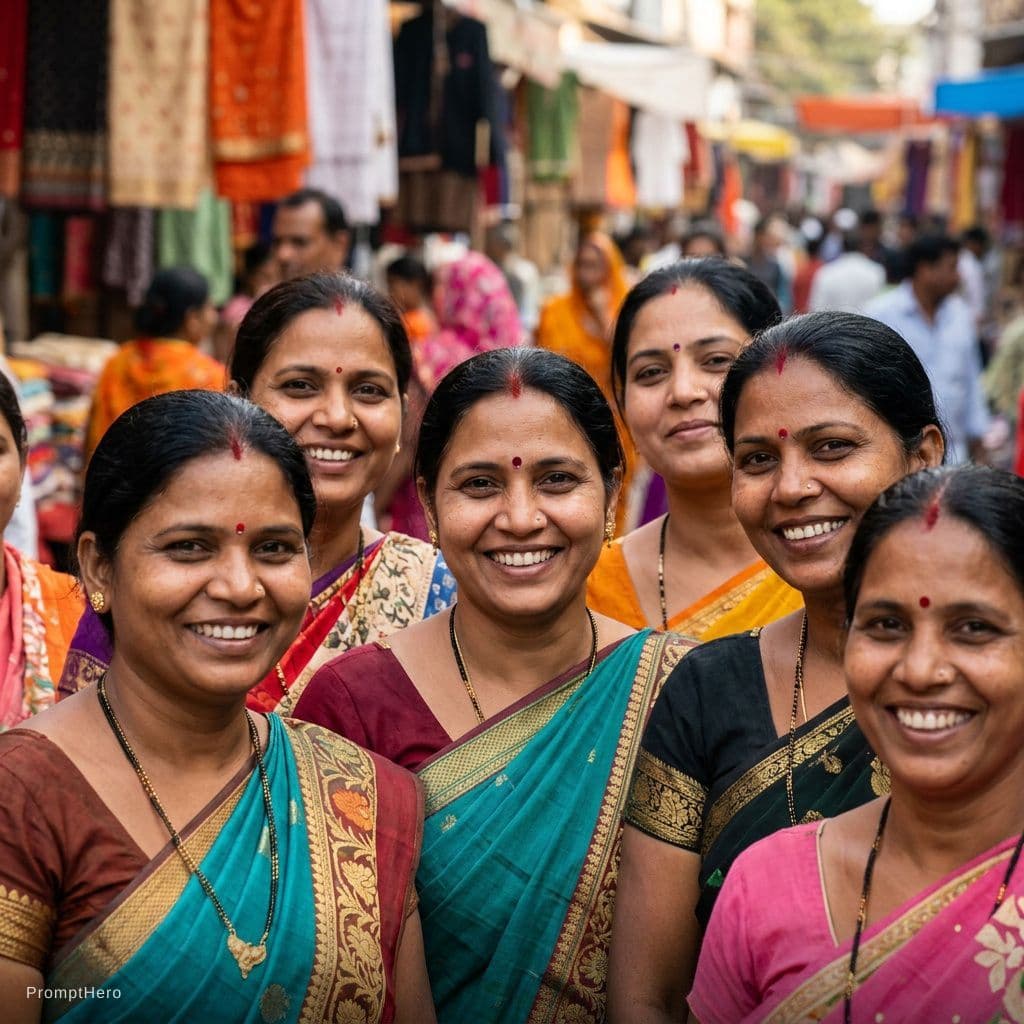 AI generated: Indian women