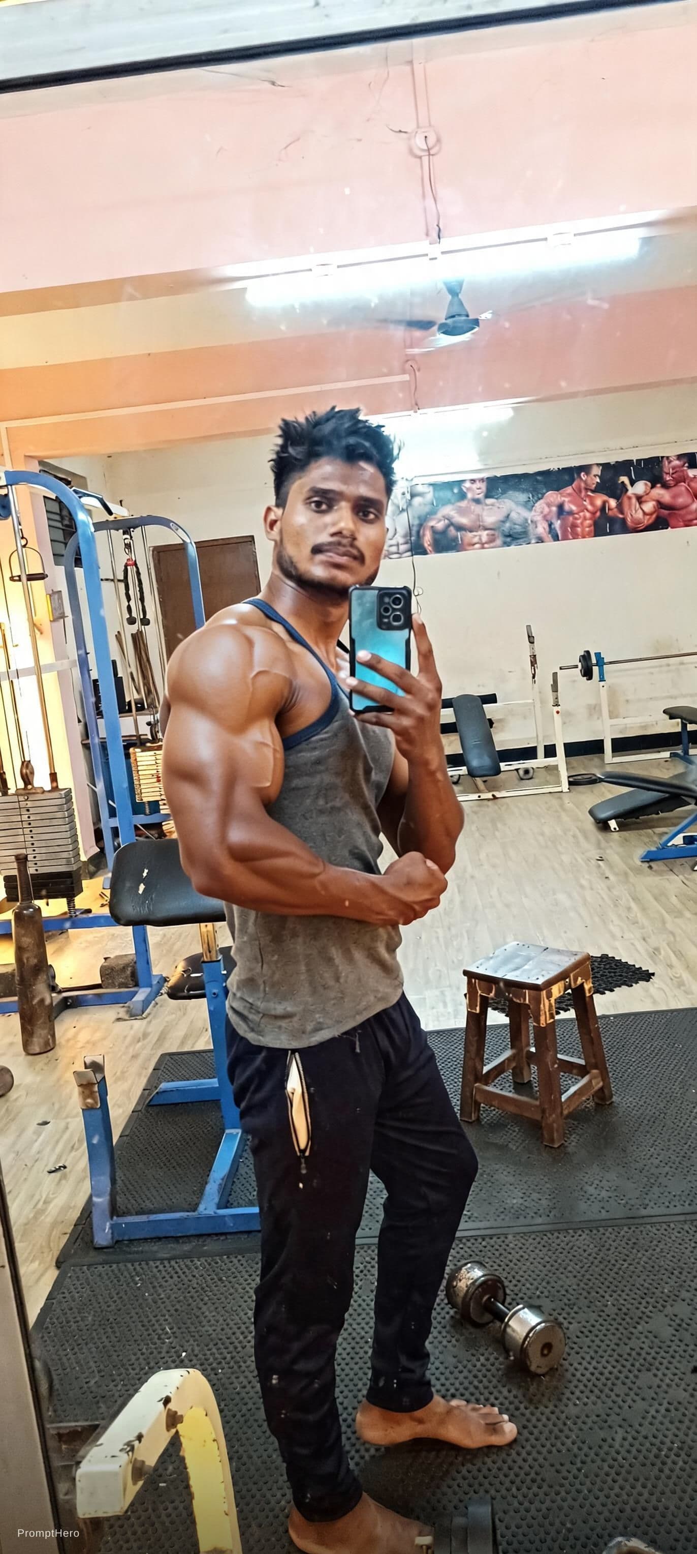 Hero prompt: bodybuilder
