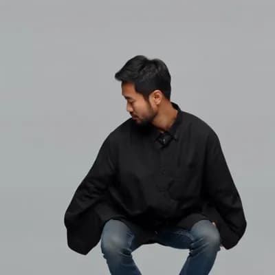 AI generated video: Slowly moving head 