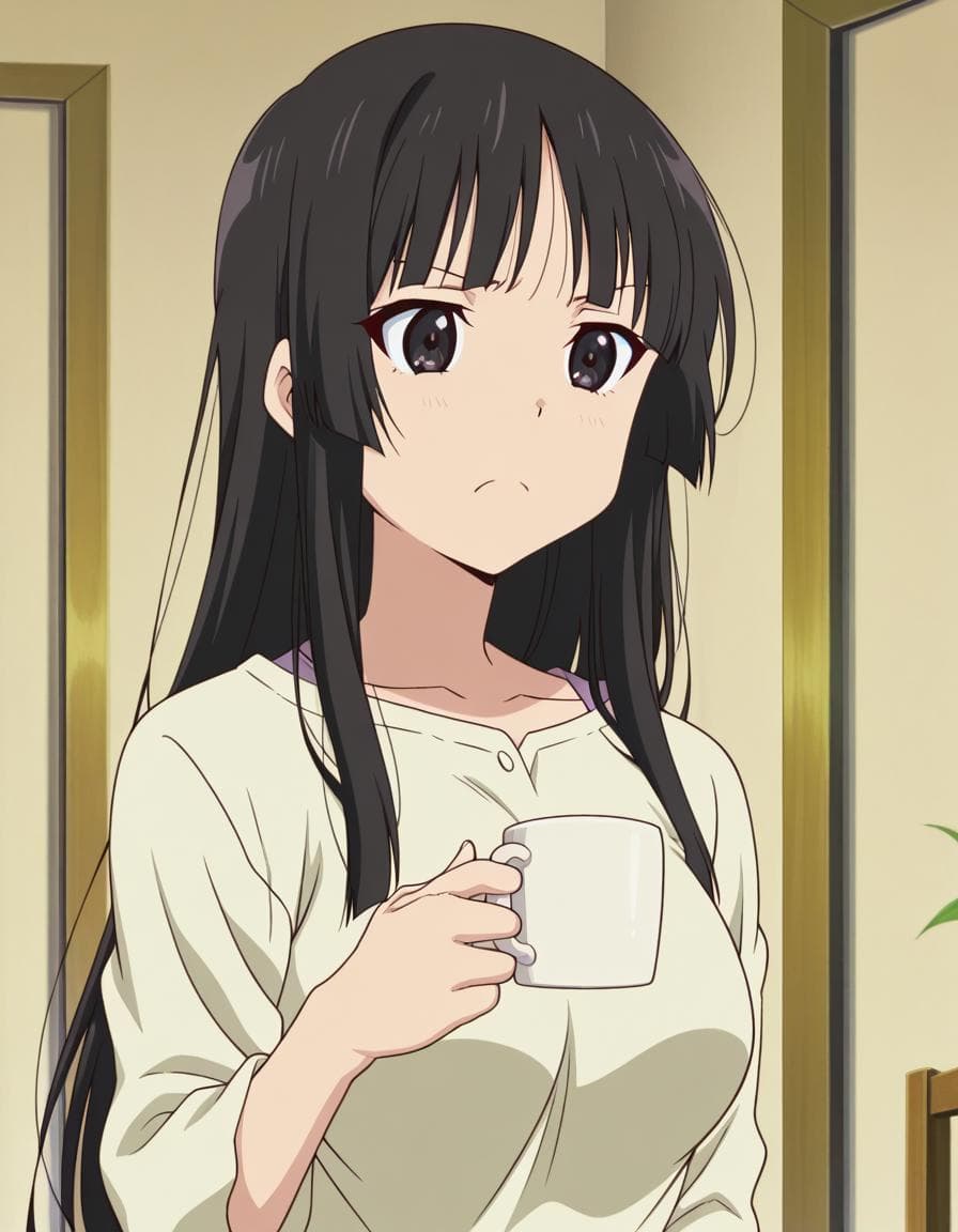 Shinji Holding a Mug - Poses