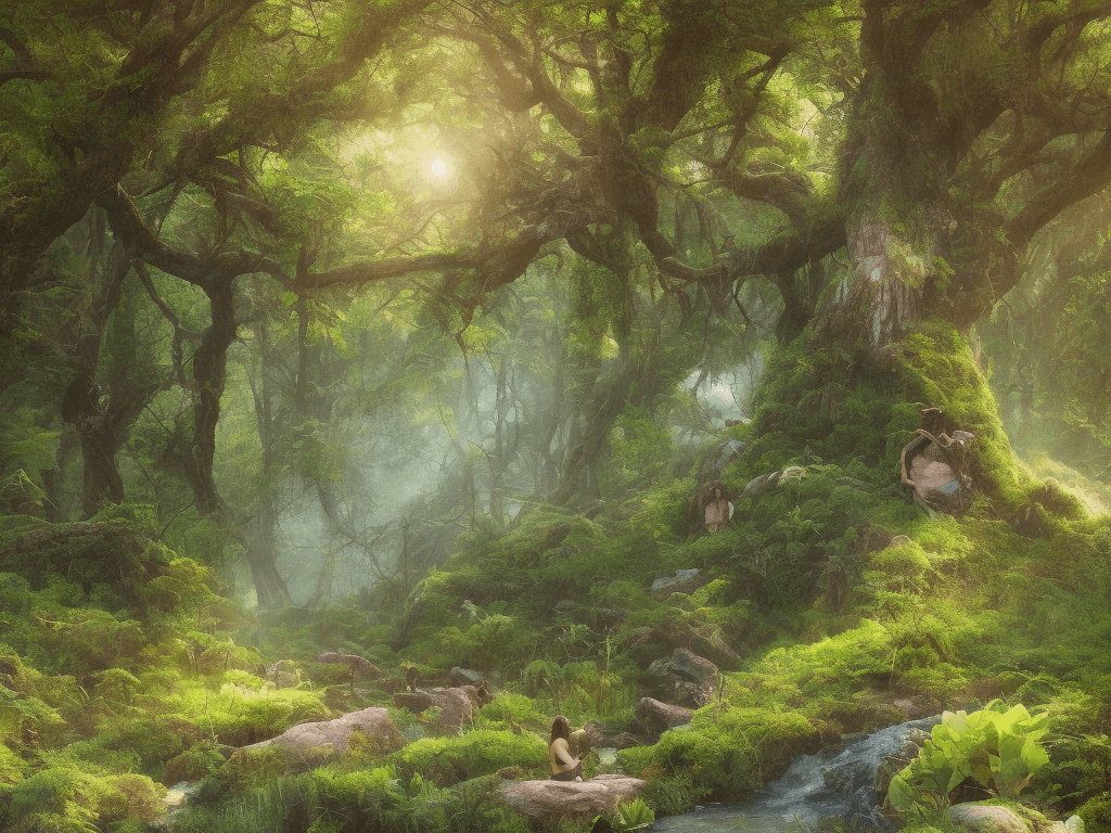 AI generated: Capture the beauty of nature and holistic medicine in an image that evokes the diversity of landscap...