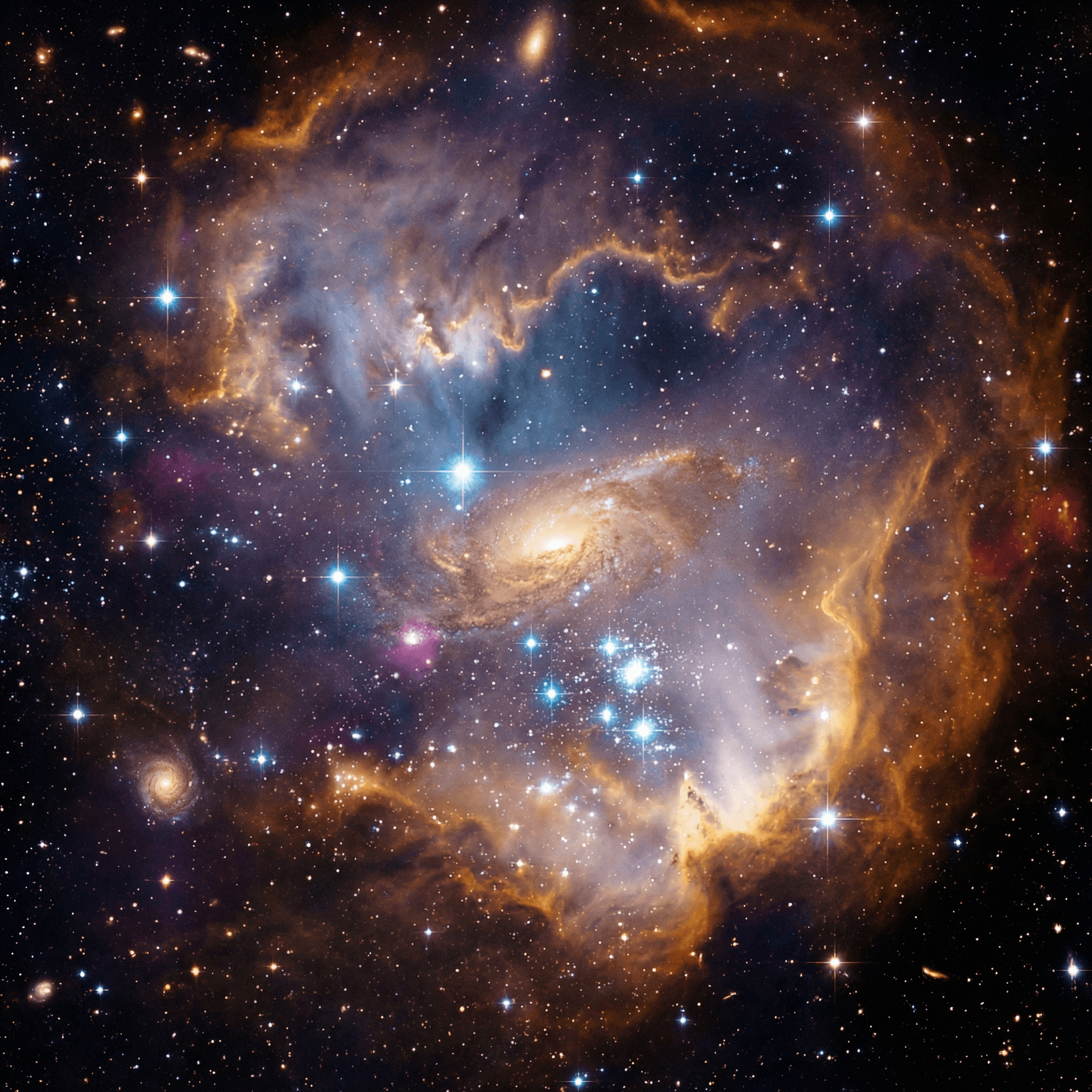 AI generated: Cosmos galaxy picture, still image,color grading, cinematic hazel, masterpiece, intricate, highly de...