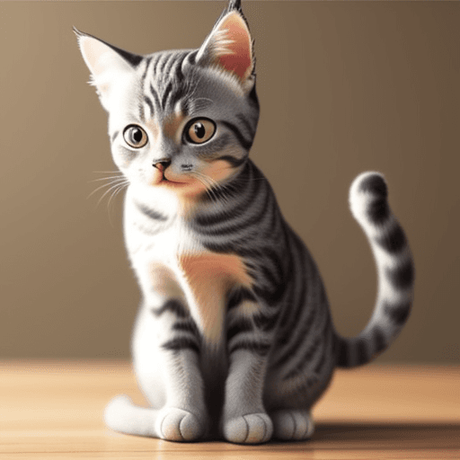 AI generated: smart, cute, cat
