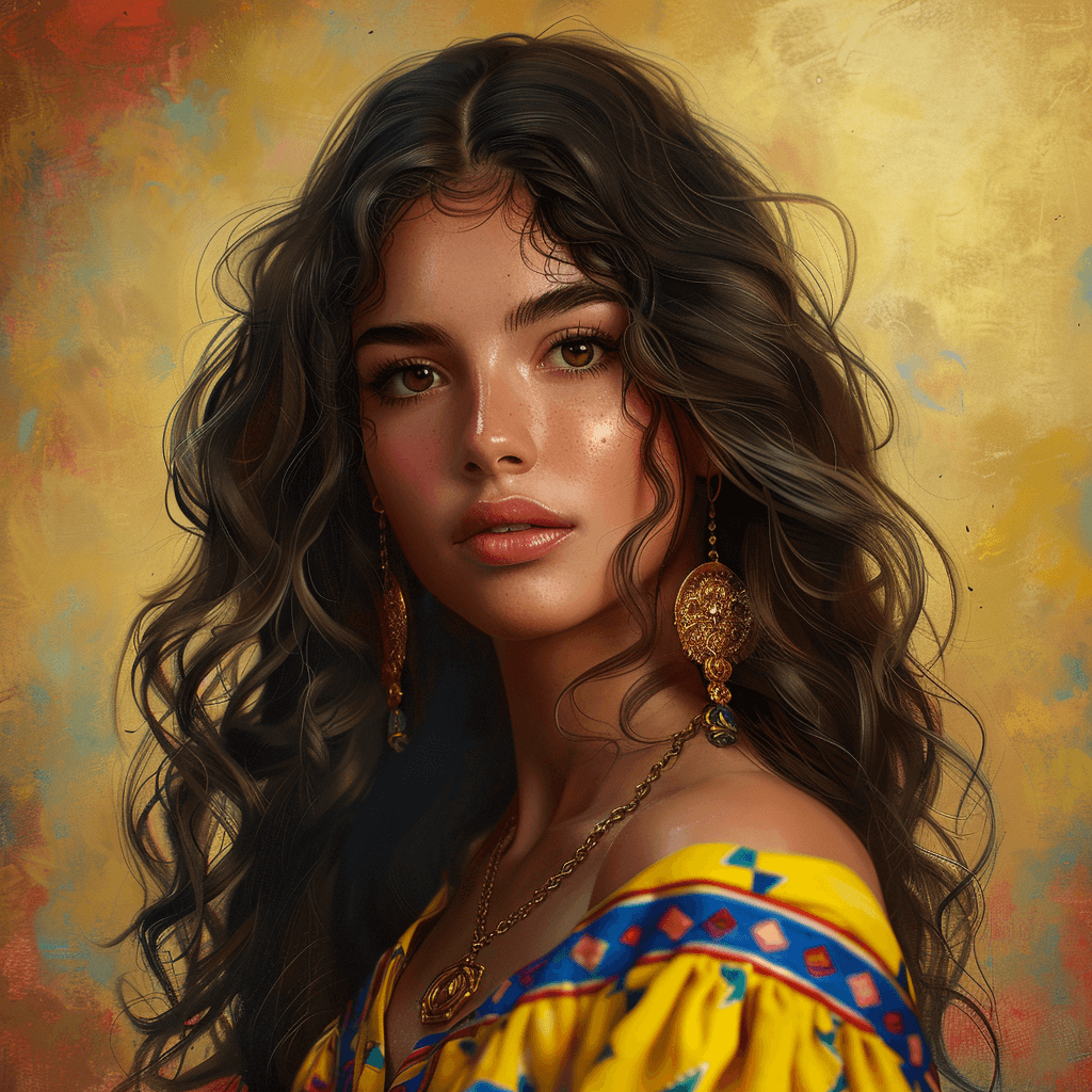 AI generated: Colombian beauty....
