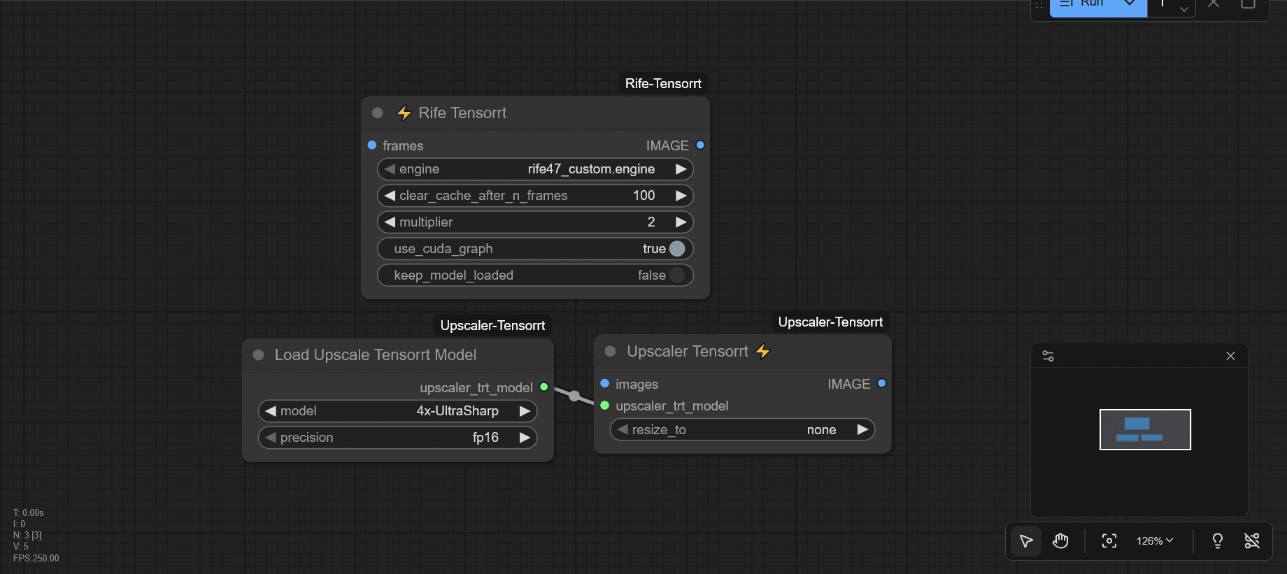 RifeTensorrt Interpolation using Tensortcore and upscaler.