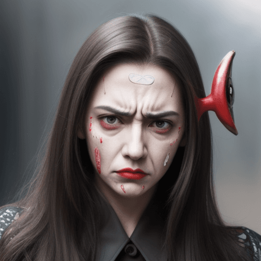 AI generated: Hate Face