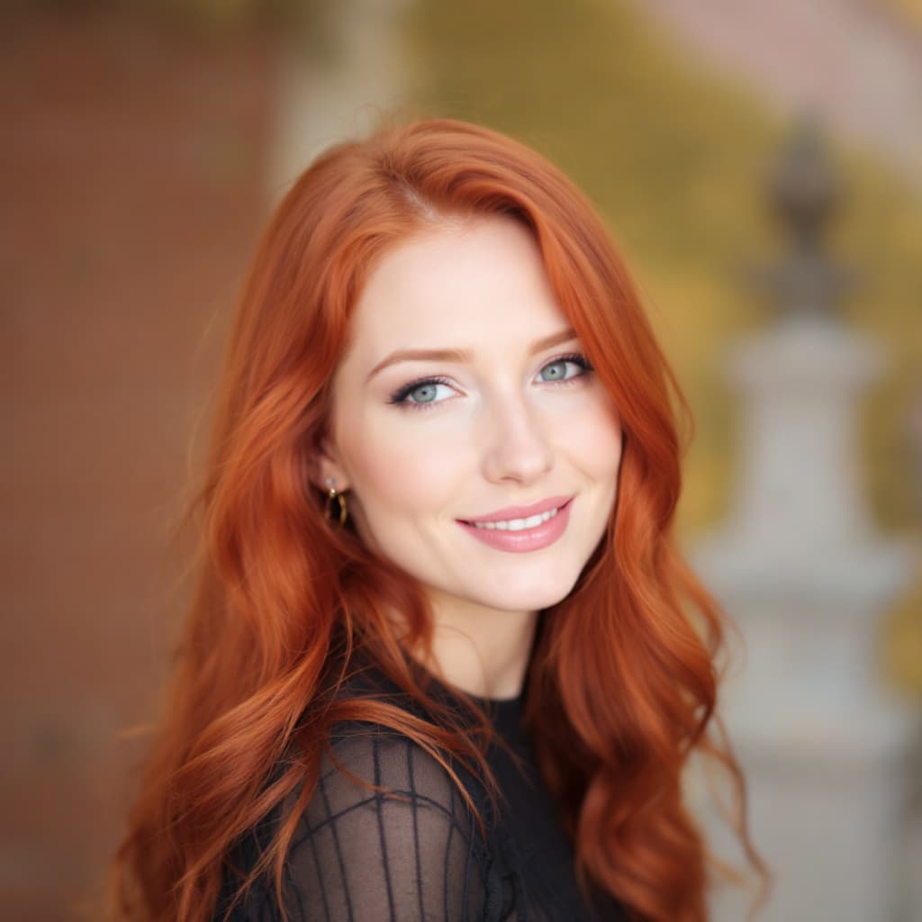 AI generated:  Redhead woman
