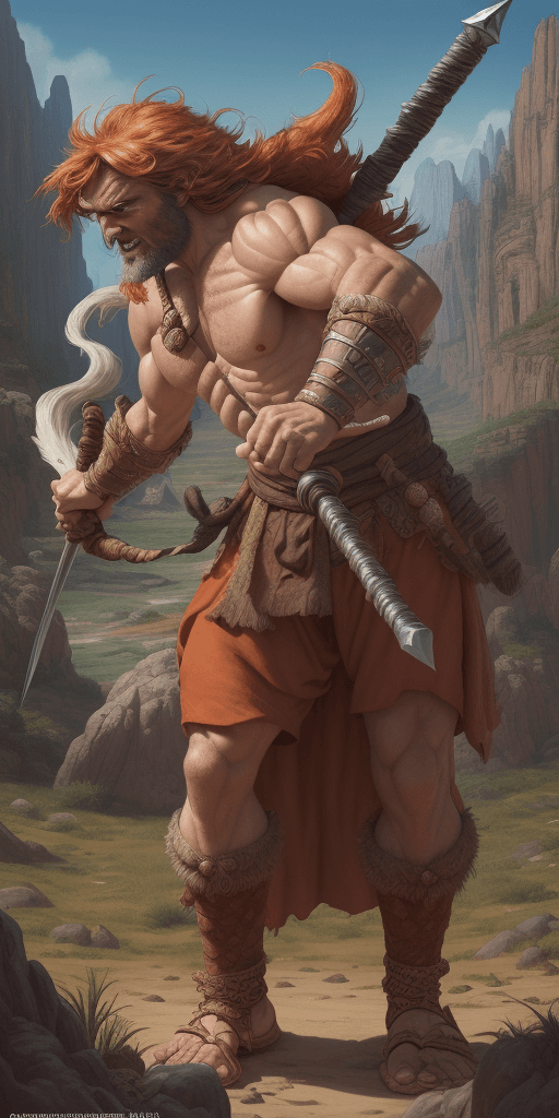 AI generated: "(best quality,16k poster,highres,ultra-detailed,realistic:1.2),Groo the Wanderer with extremely det...