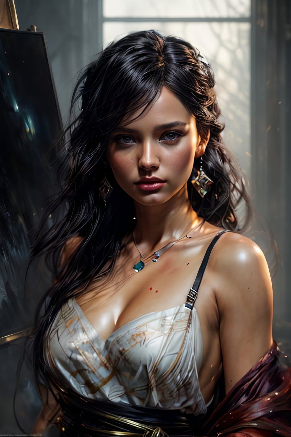 AI generated: modelshoot style, (extremely detailed CG unity 8k wallpaper), full shot body photo of the most beaut...