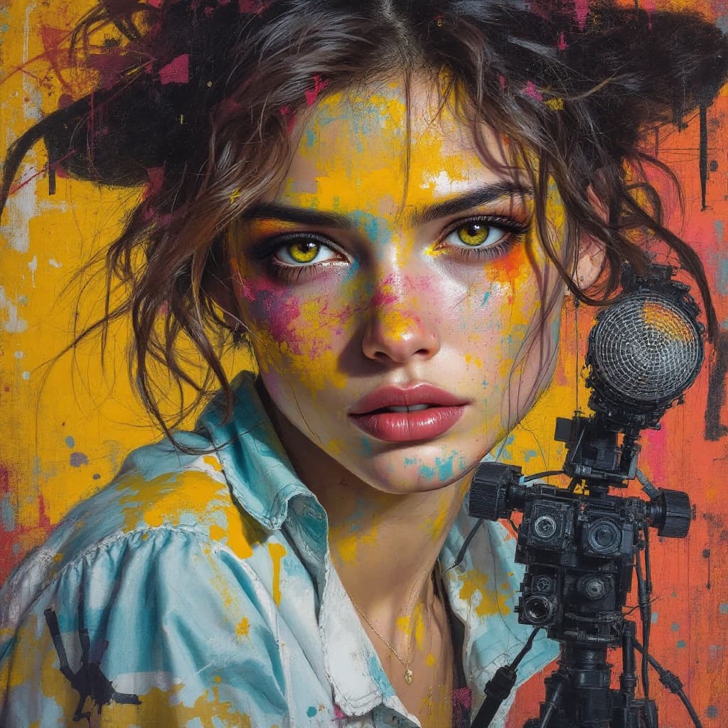 AI generated: portrair to the single of uncertain love  artist image
