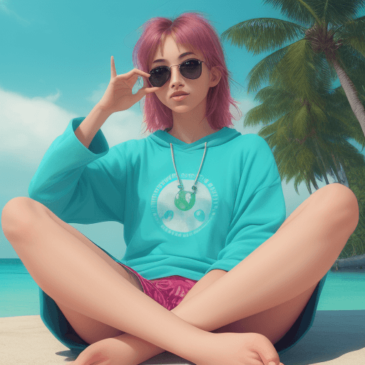 AI generated: being really chill, cool vibes, hd