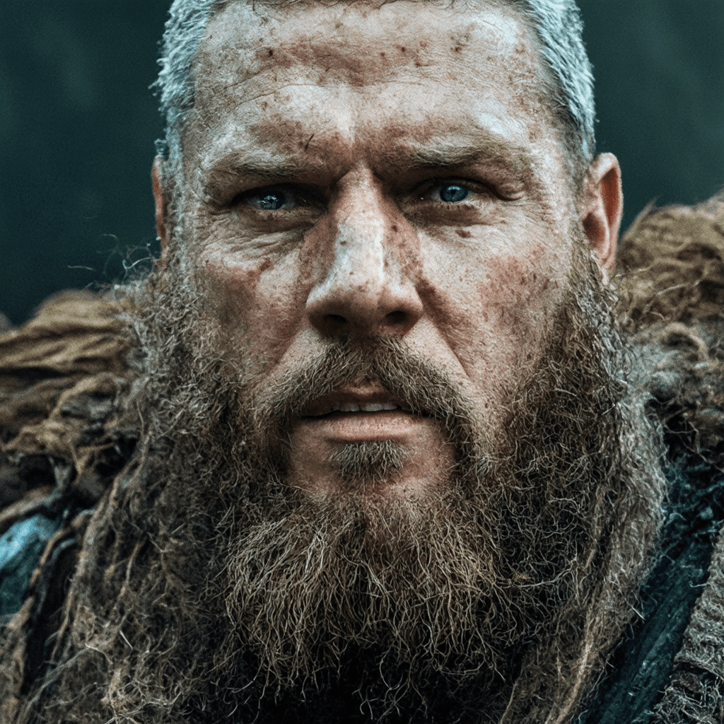 AI generated: Ragnar Lodbrok’s face