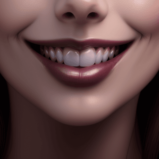AI generated: high definition, 8k lips, dark maroon lipstick, no face, full mouth, photo realistic perfect teeth a...