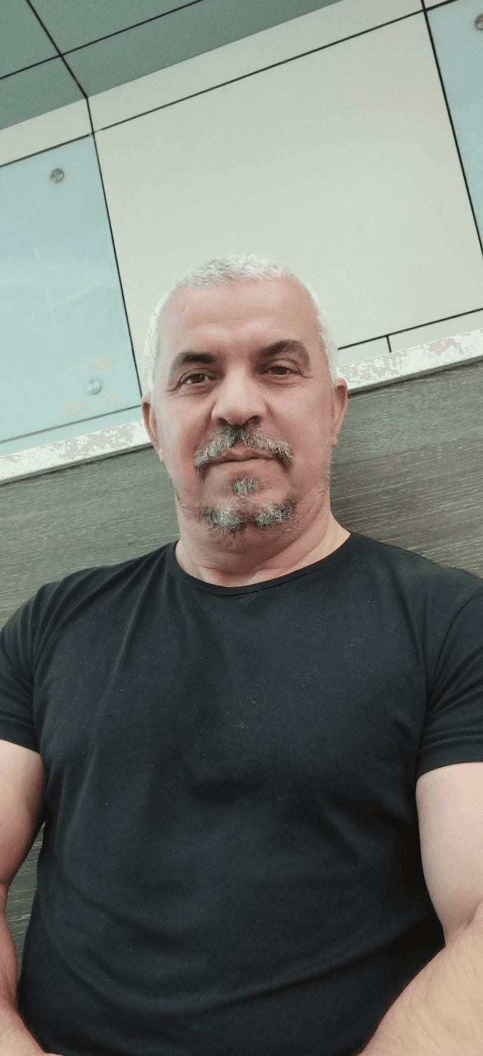AI generated: A big man with muscles use my image