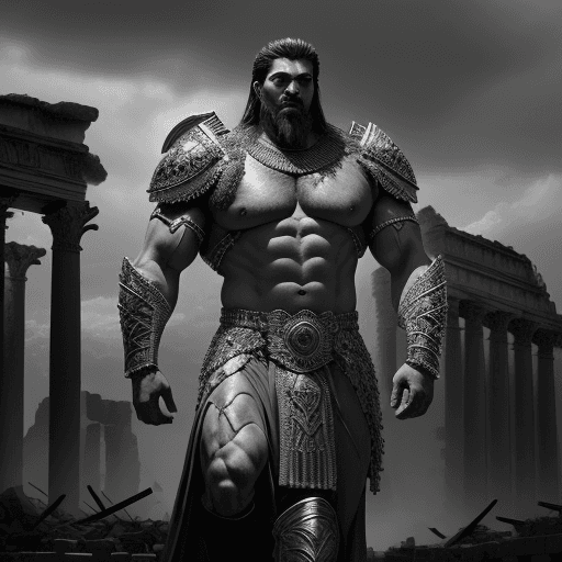 AI generated: God-King Darius:, King Alexander and three King  Capture the imposing figure of God-King Darius in a...