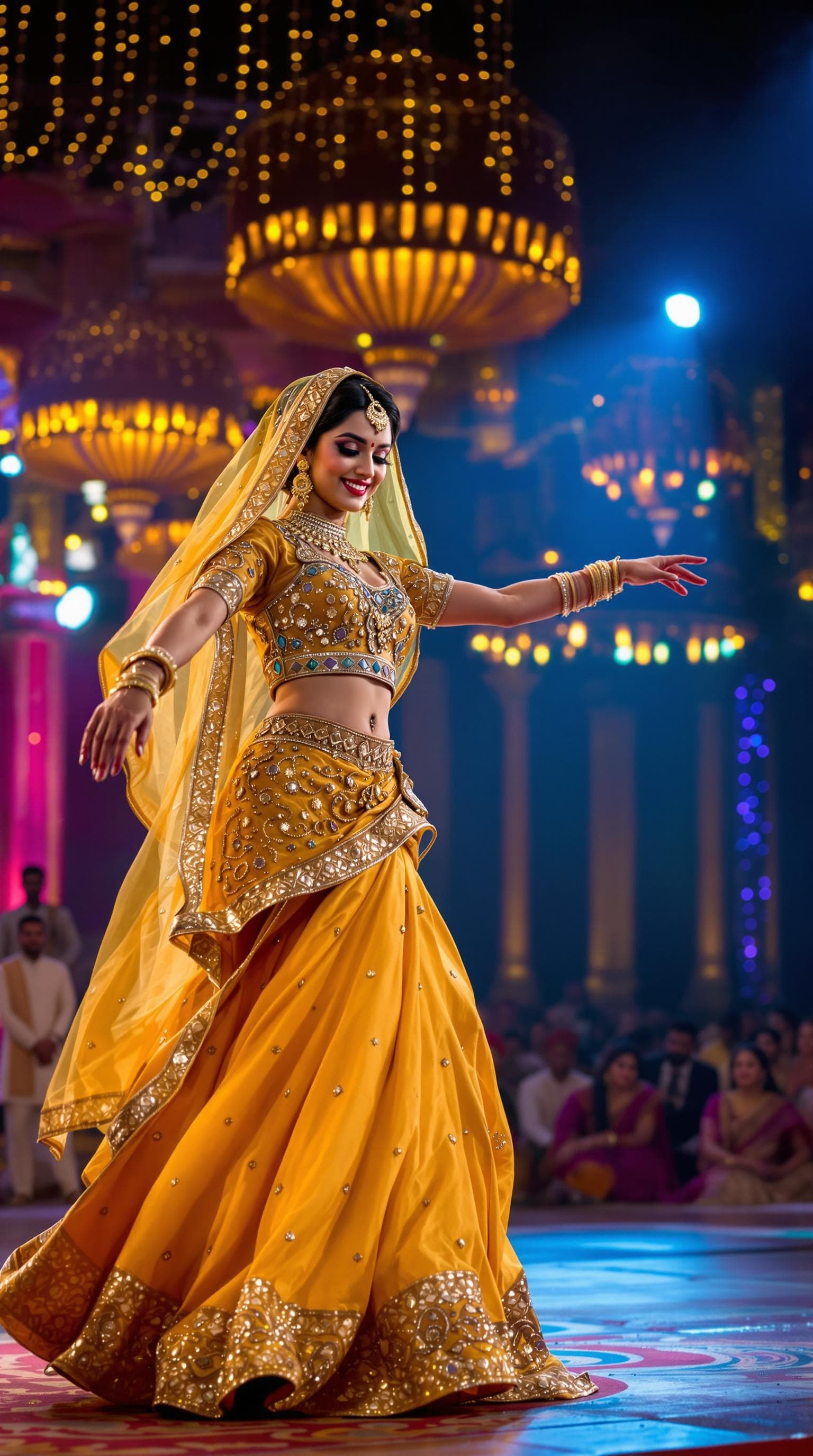 AI generated: Ultra HD 8K Realistic Image Prompt:
"A traditional Rajasthani woman performing a mesmerizing dance o...
