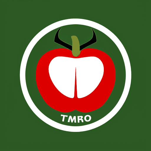 AI generated: A simple logo of tomatoes