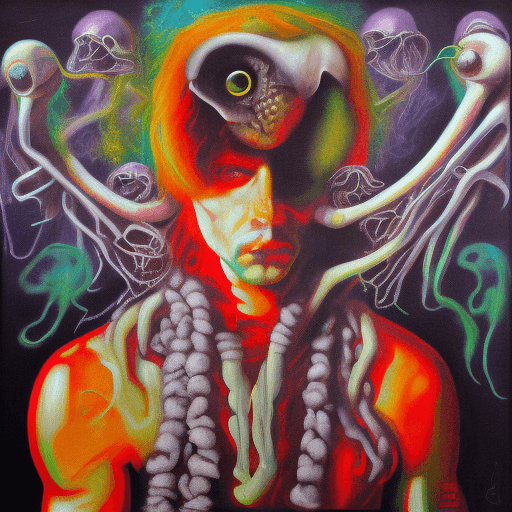 AI generated: soundgarden, alice in chains, nirvana, melvins, 90s, grunge, dark, abstract, high contrast, oil pain...