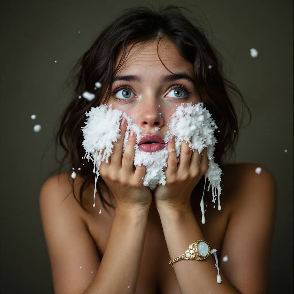 AI generated: A girl pooping on the camera