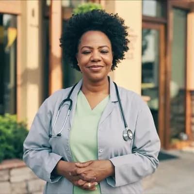 AI generated video: A hyper realistic, photorealistic TV commercial. You see business owners standing in front of their ...