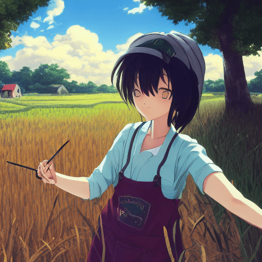 AI generated: masterpiece, mid shot, anime style, highly detailed, concept art, oil painting, gouache, hard brush,...