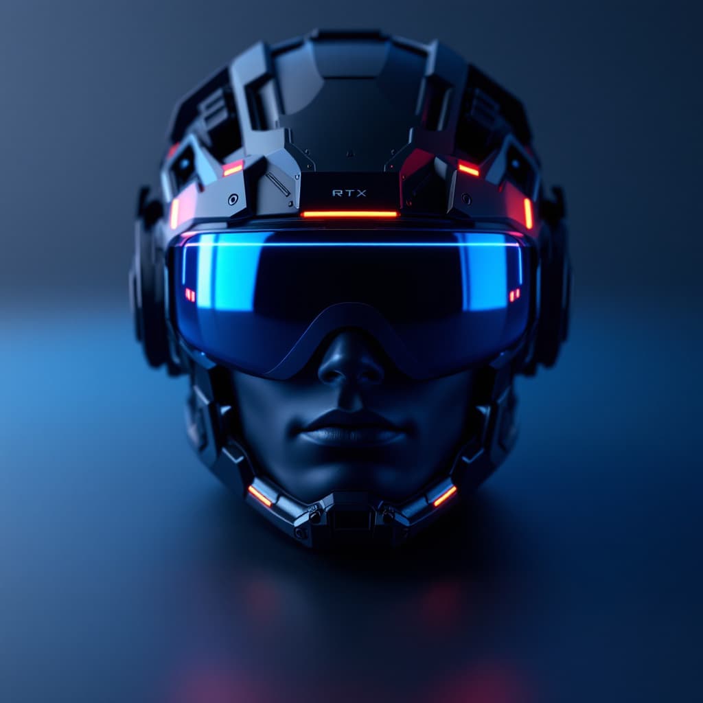 AI generated: fondo neón entrelazados en un color azul brillante, vista frontal, sobre un fondo oscuro con detalle...