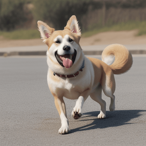 AI generated: perro con chullo