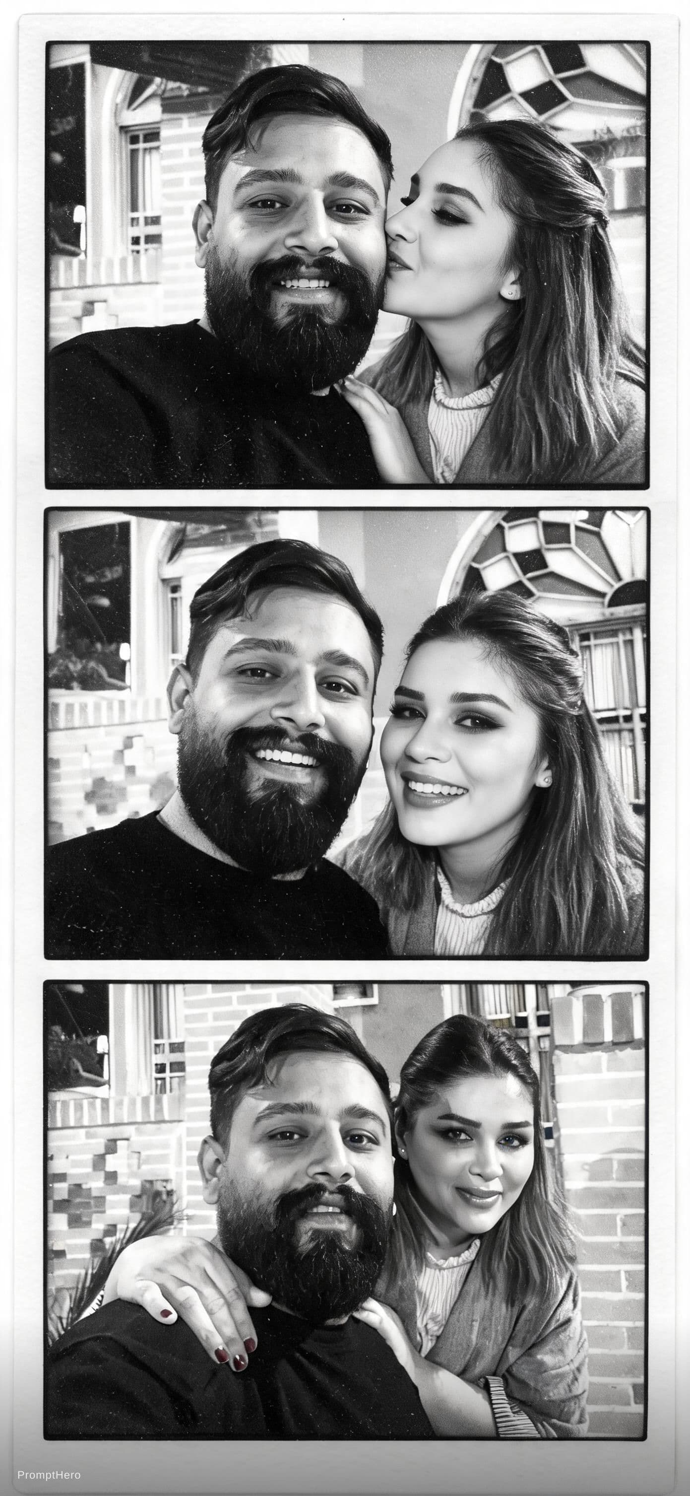 AI generated: نوشتم يراميت طراحى رو ...
Using the provided photos of the man and woman, keeping their facial featu...