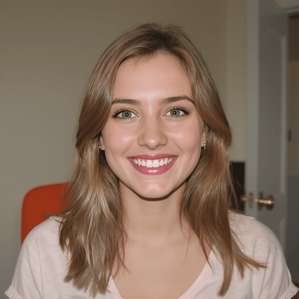 AI generated: make her younger, 21 year old 