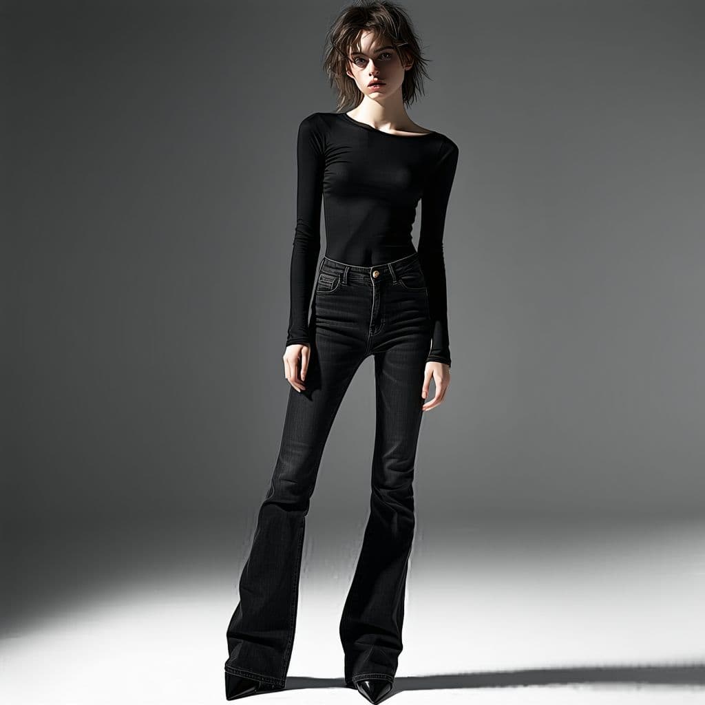 AI generated: H&M, WİDE ANGLE SHOT, PRODUCT PHOTO OF
JEANS, ABSTRACT FASHİON PHOTOGRAPH
TAKEN İN STUDİO OF ANDRO...