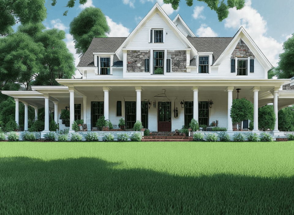 AI generated: generate a realistic and detailed rendering of the front exterior of a breathtakingly beautiful sout...