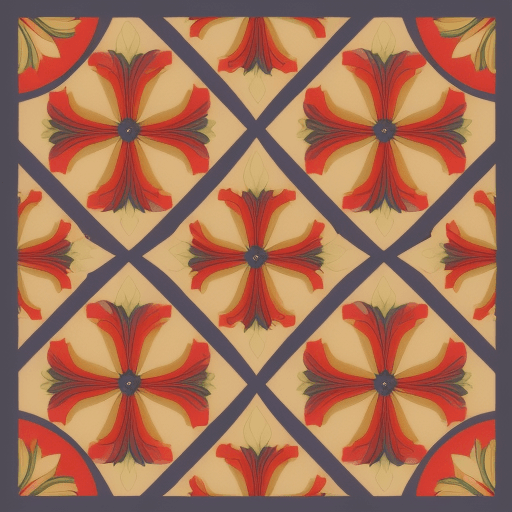 AI generated: Aesthetic Flowers :: retro design pattern :: multi-color :: simple --ar 2:3 --quality 2  --s 750