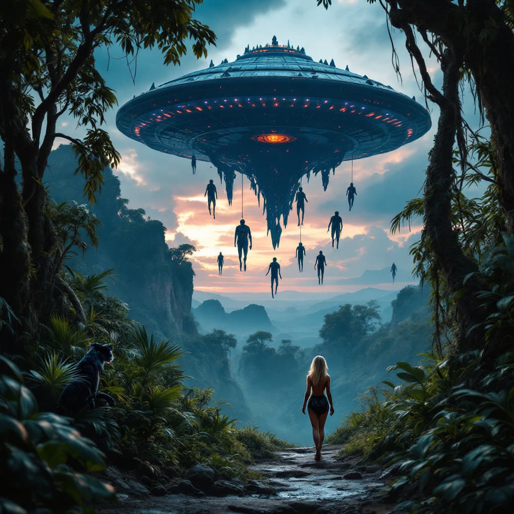 AI generated: Hyper realistic, photo realism, zoomed out full body HD Photo of beautiful, human woman at the end o...