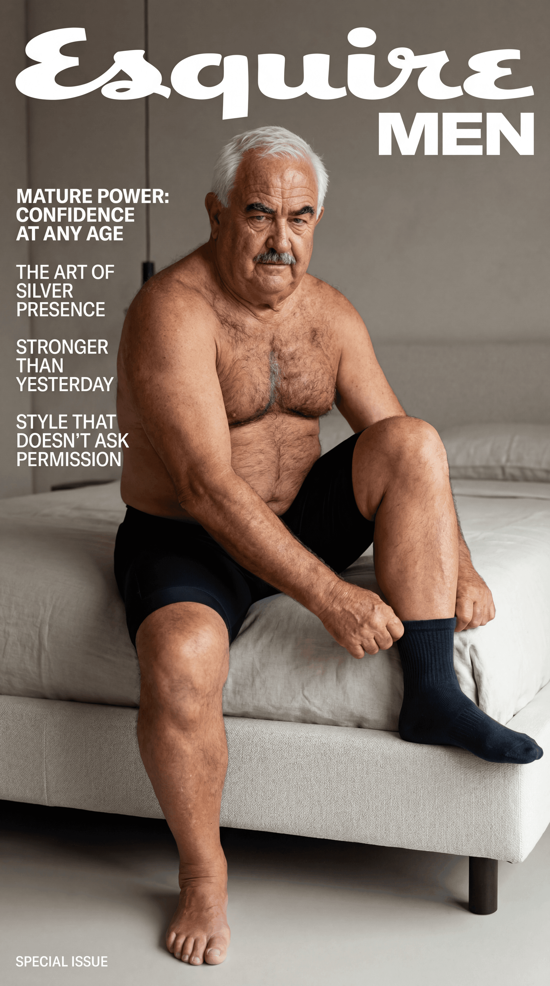 AI generated: FASHION MAGAZINE COVER. NOT CGI. NOT LIFESTYLE.
Ultra-realistic high-end editorial photography with ...