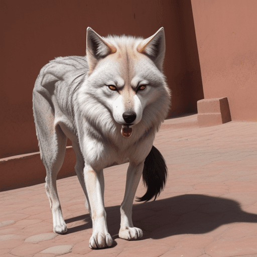 AI generated: un lobo en peru





