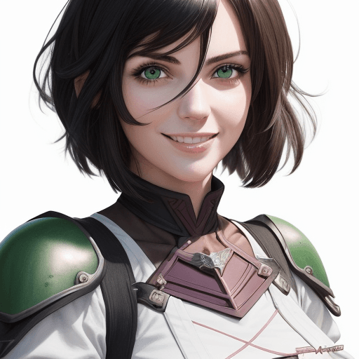AI generated: (Masterpiece, best quality), bust up view,  close-up, long and sleek haircut, 25 year old girl with ...