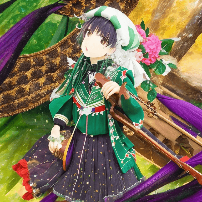 AI generated: masterpiece, best quality, (night:1. 6), 1boy, male focus, venti (genshin impact), solo, green headw...