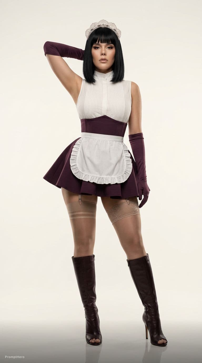 AI generated: Based on the uploaded image, create a vertical 9:16 High-fashion editorial portrait of [the subject ...