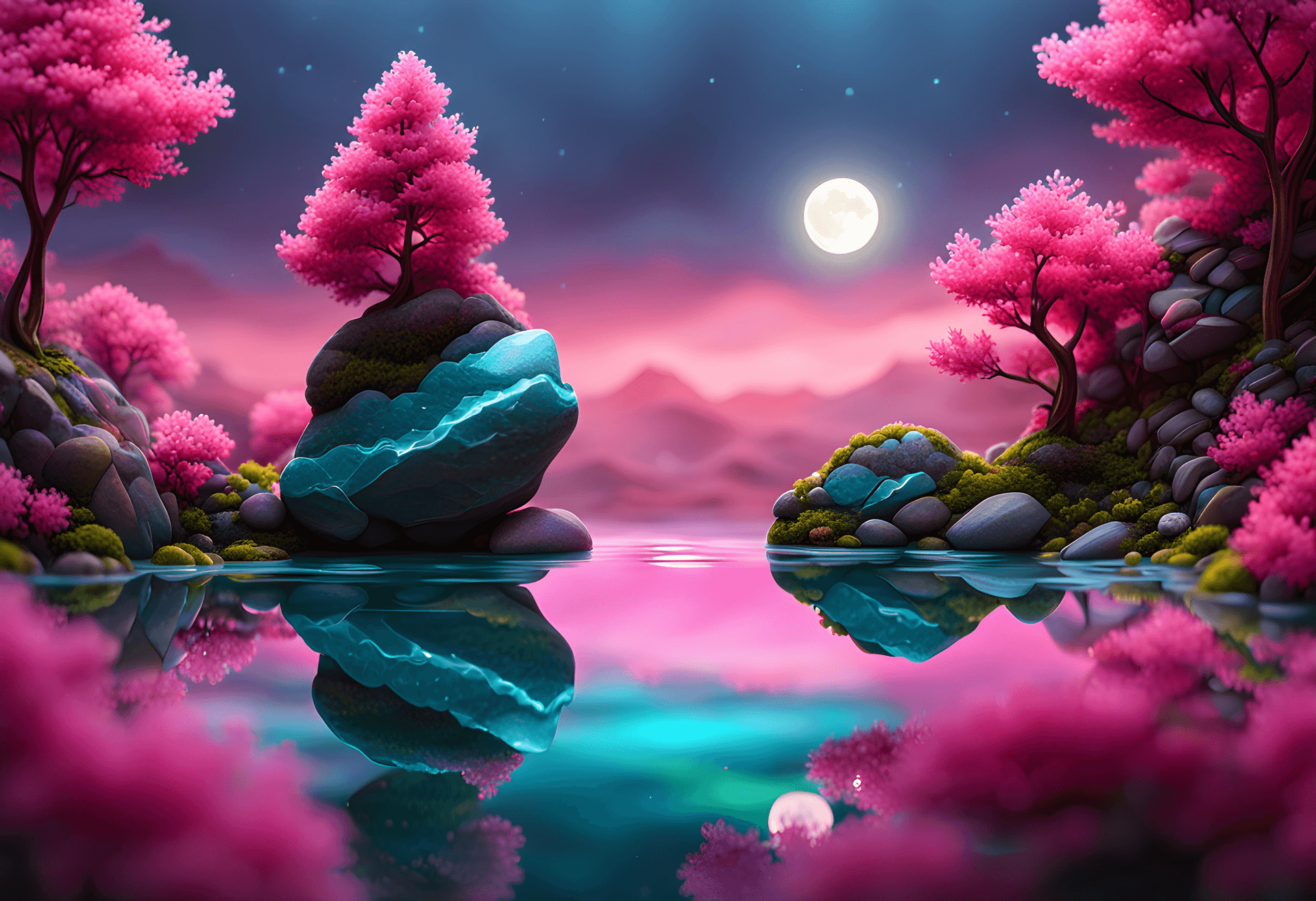 AI generated: Intricate flat illustration, 3d, epoxy resin diorama, stunning macro, close up, lots of fine details...