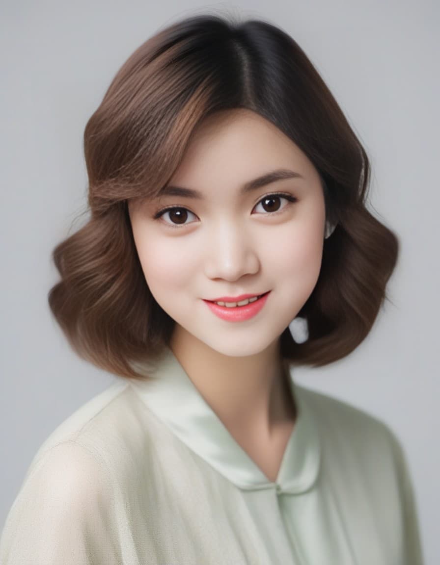 AI generated: A very beautiful girl, 16 years old. She is cute and looks young. Her hair is green, short. She is l...