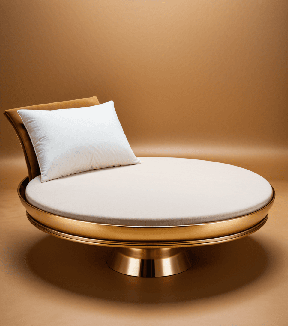 AI generated: a white platform sitting on top of a brown cloth, inspired by Anna Füssli, trending on pexels, abstr...