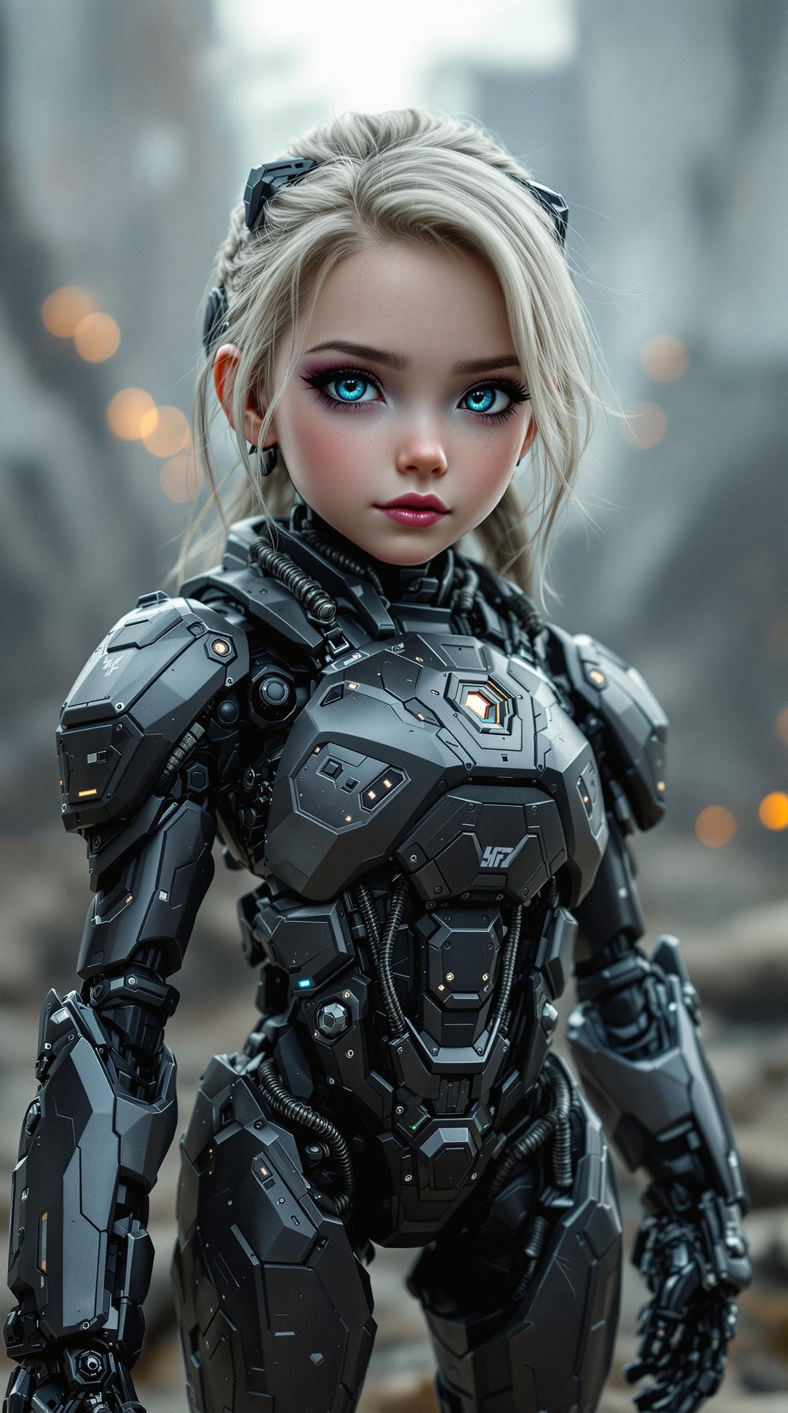 AI generated: a professional photo of a exceptionally of the most beautiful girl in the world, (age 8) Jamie (futu...
