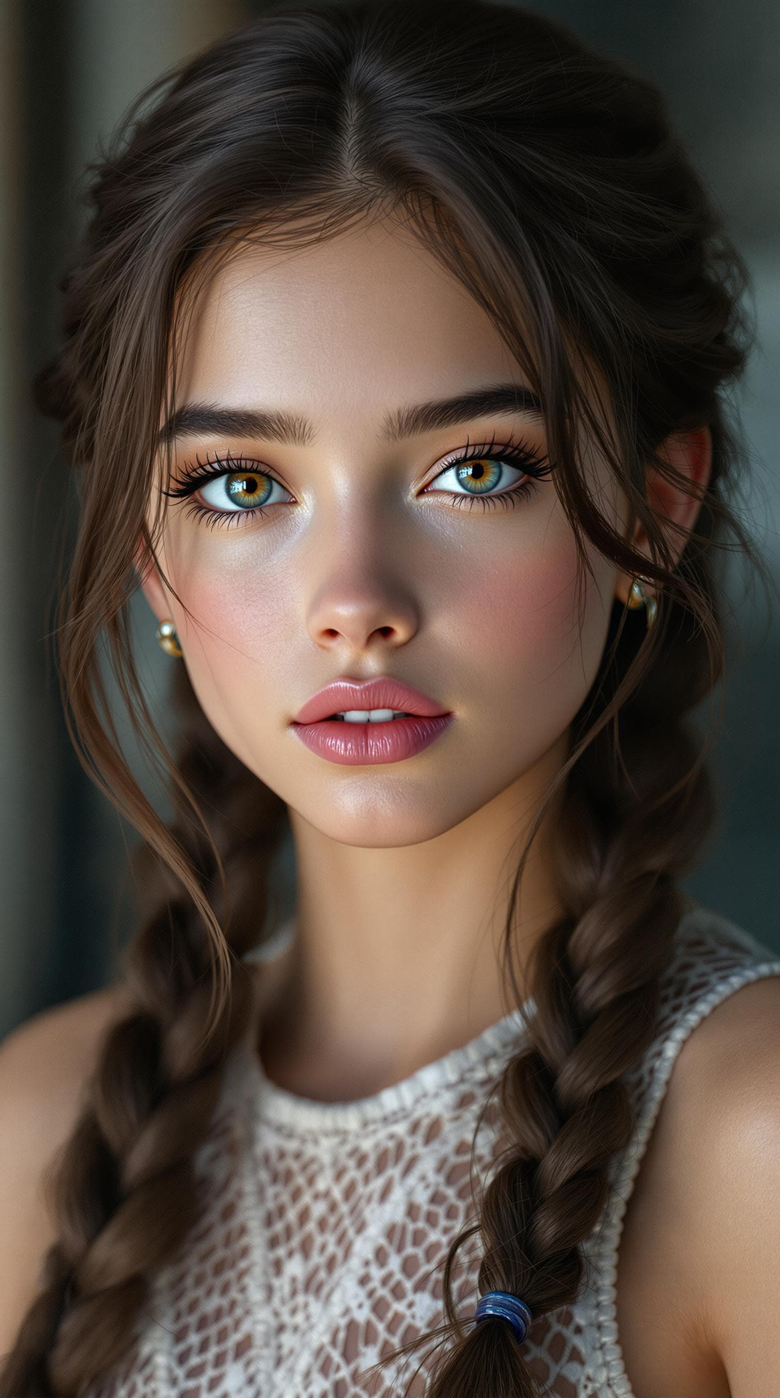 AI generated:  a professional photo of a exceptionally beautiful girl in the world (tween) Elle in a highly detail...