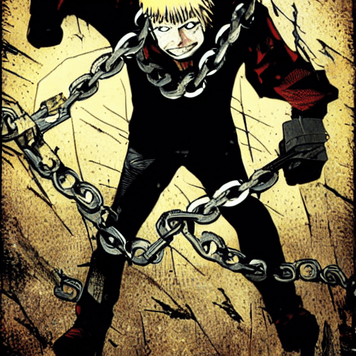 Stable Diffusion prompt: chainsawman