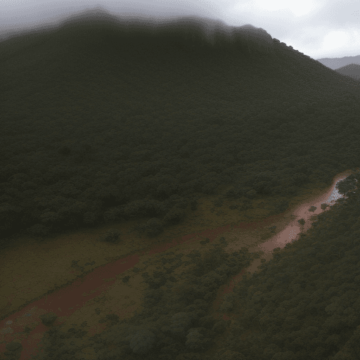 AI generated:  Rainy season in eastern highlands of Zimbabwe