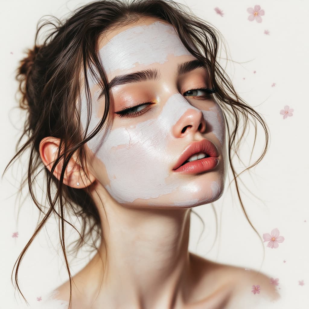 AI generated: a girl with cum on her face
