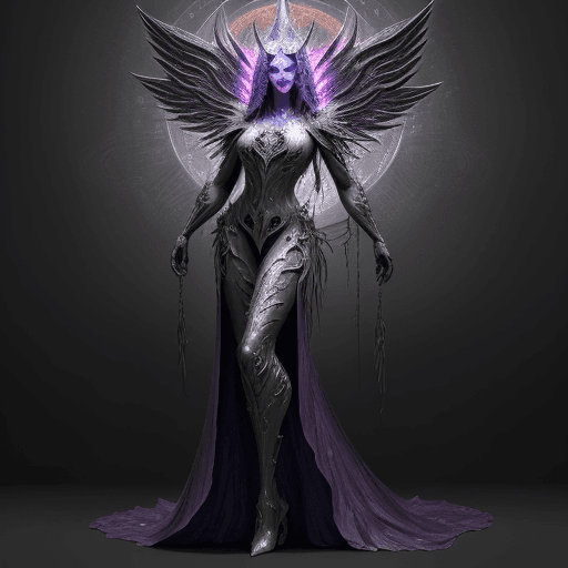 AI generated: A new female NPC Character, El Espiritu Protector, Custodia la Flor de la Aurora, full body image, e...