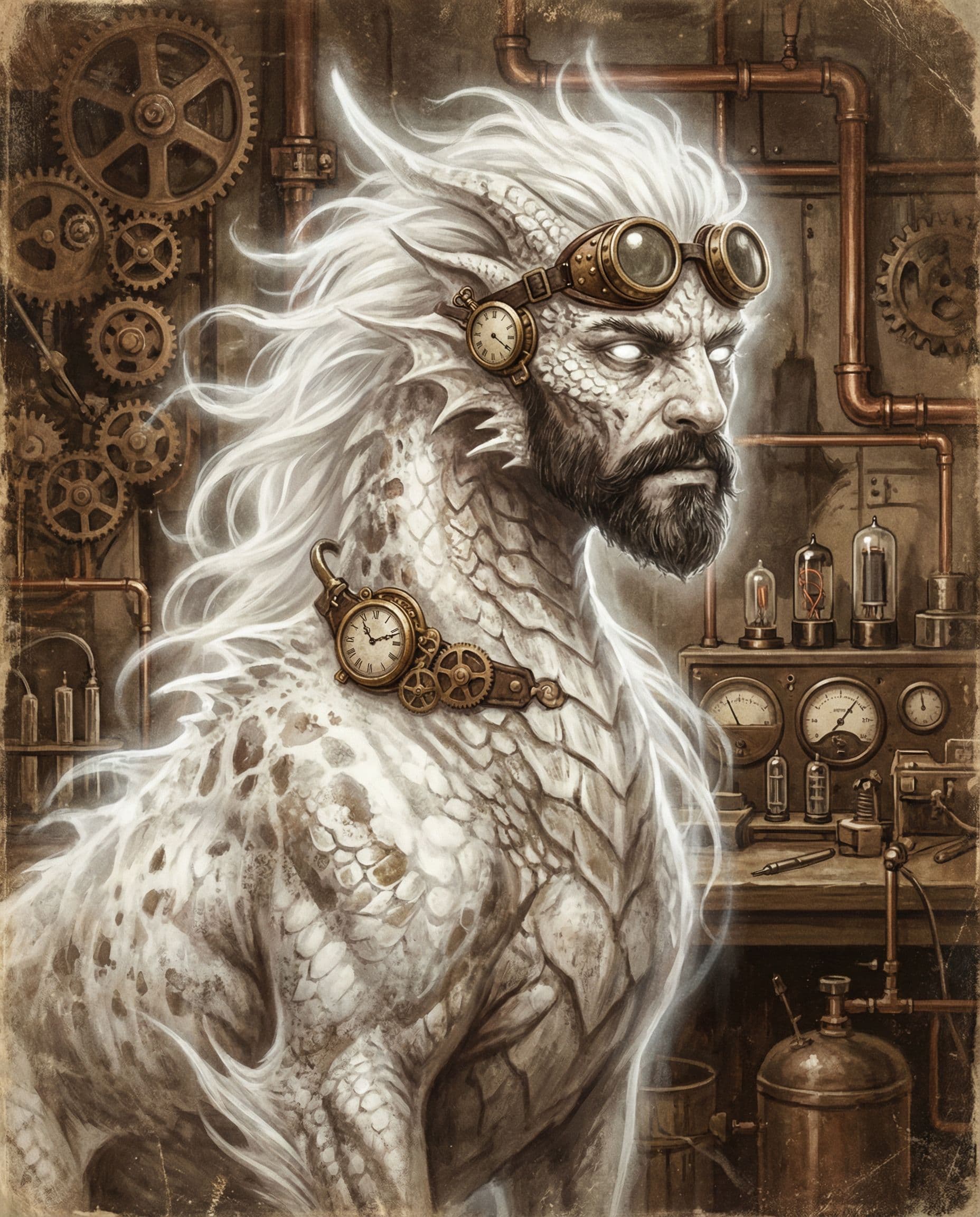 AI generated: A strikingly mystical creature, reminiscent of a large, magical female monster, takes center stage i...